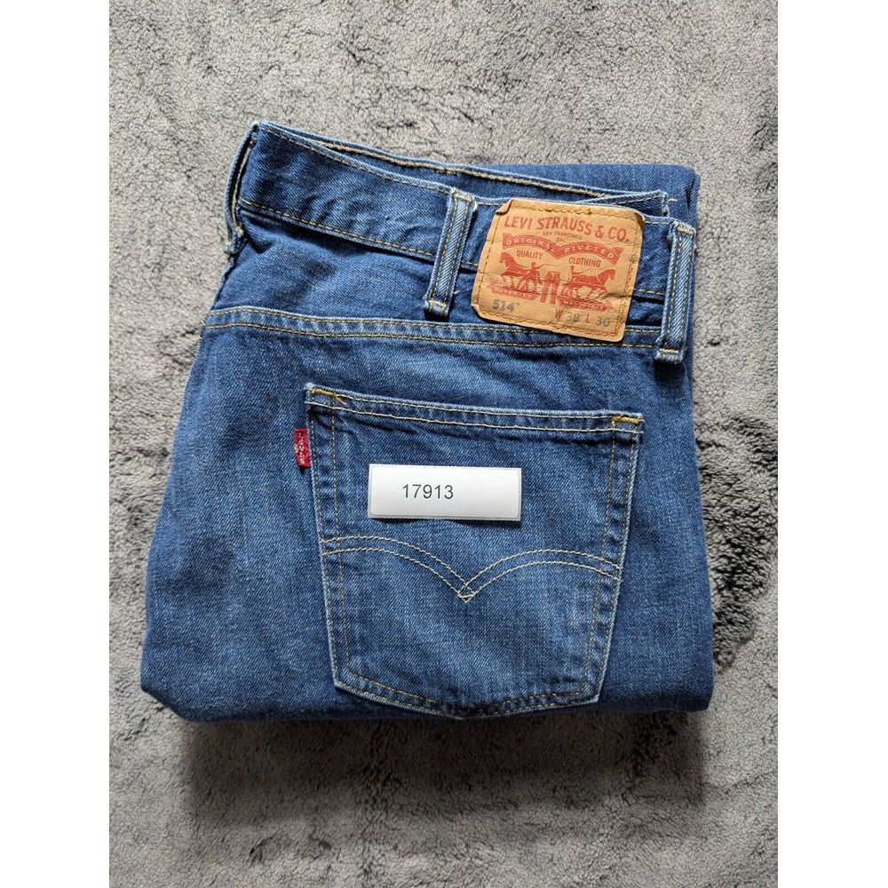 Levi's 514 Straight Leg Jeans Men's Size 38x30 Medium Wash - Picture 14 of 14